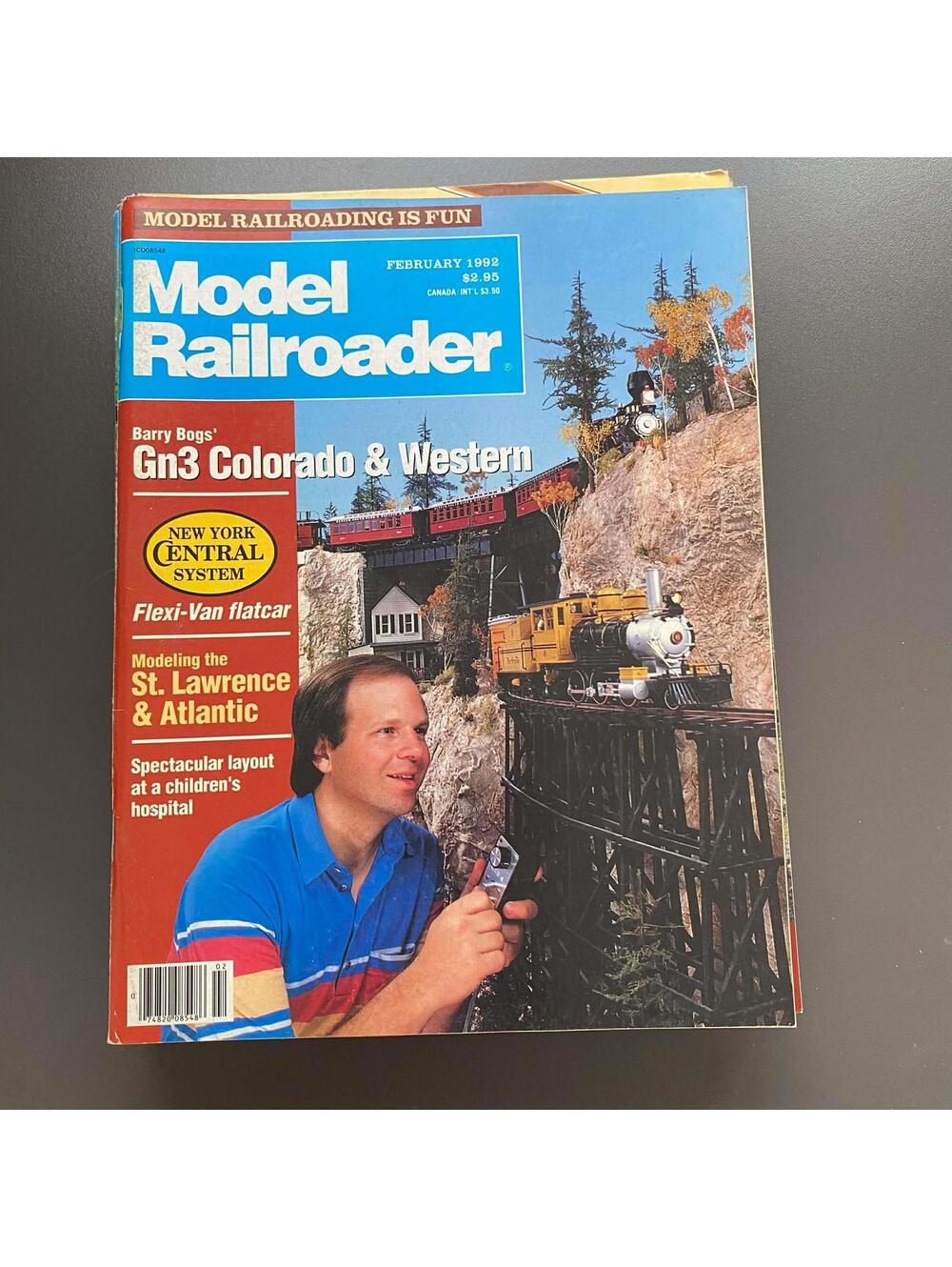 Model Railroader February 1992 Vintage History Magazine
